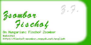 zsombor fischof business card
